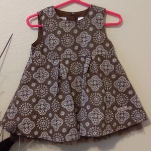 Darling brown Calvin Klein flare dress